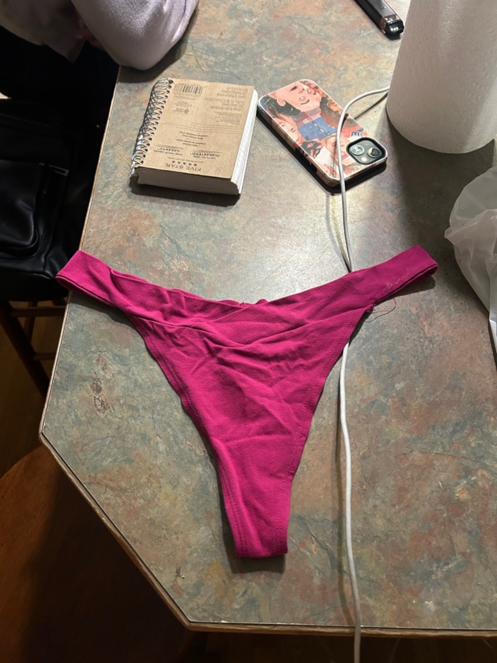 Victoria's Secret Hot Pink Thong Panties